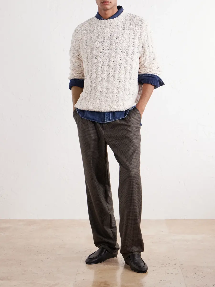 Aimé Leon Dore Textured Cotton-Blend Sweater - Men | Thumbnail 2