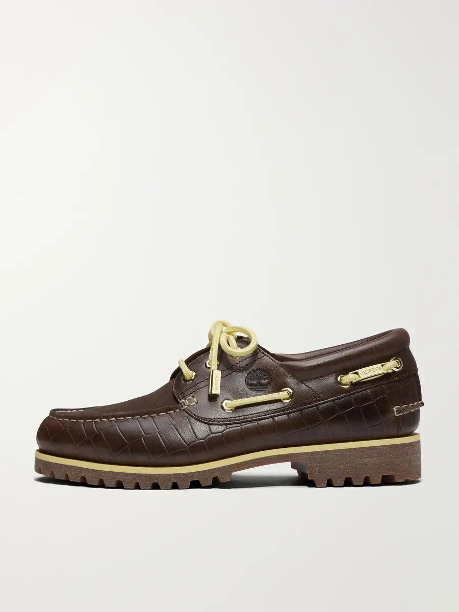 Timberland Jacquemus Croc-Effect Leather Boat Shoes - Men | Thumbnail 3 Timberland Jacquemus Croc-Effect Leather Boat Shoes - Men | Thumbnail 3