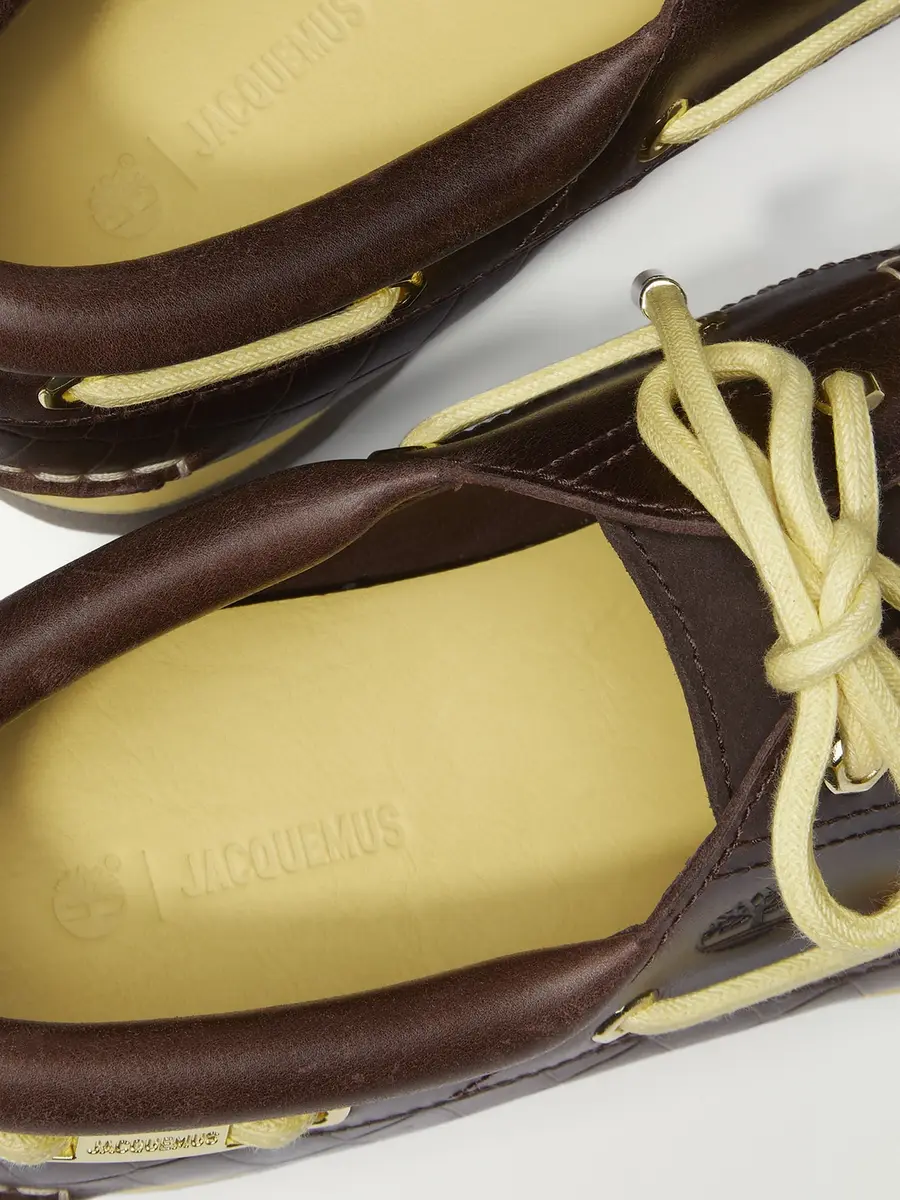 Timberland Jacquemus Croc-Effect Leather Boat Shoes - Men | Thumbnail 4 Timberland Jacquemus Croc-Effect Leather Boat Shoes - Men | Thumbnail 4