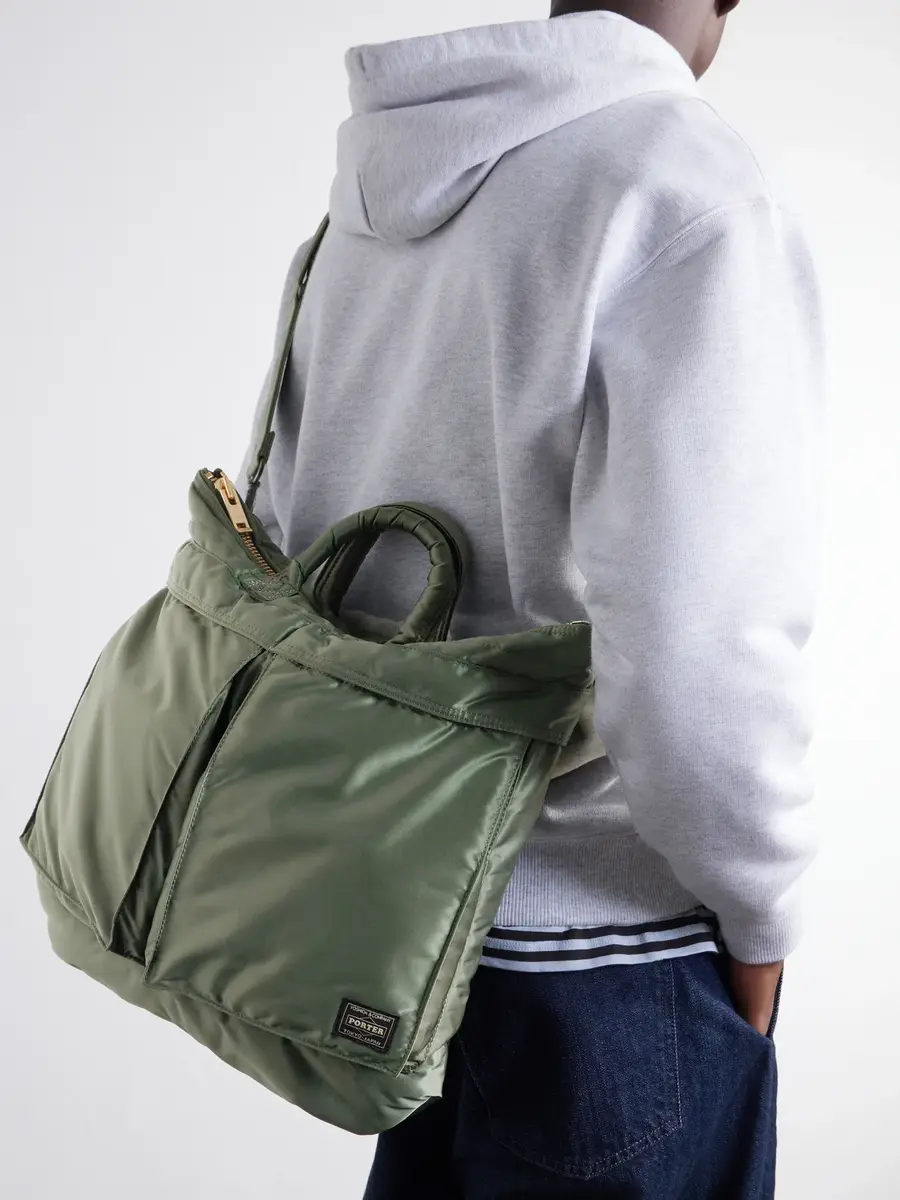 Porter-Yoshida and Co Tanker Helmet Twill Tote Bag - Men | Thumbnail 3 Porter-Yoshida and Co Tanker Helmet Twill Tote Bag - Men | Thumbnail 3