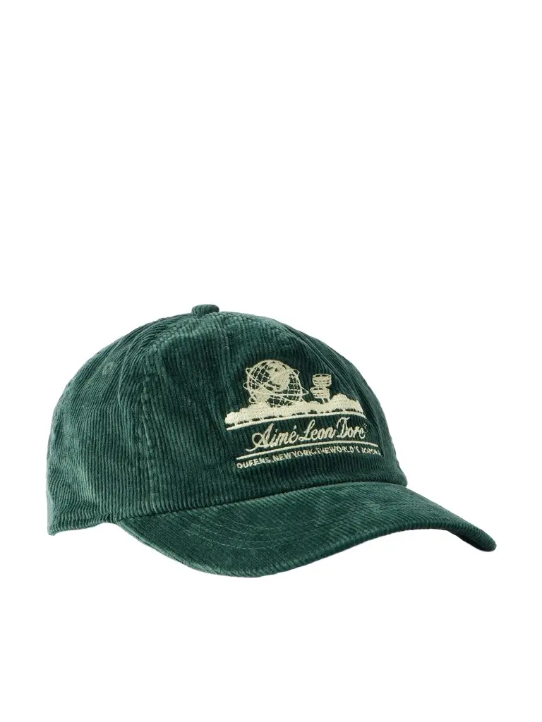 Unisphere Embroidered Cotton-Blend Corduroy Baseball Cap - Men Unisphere Embroidered Cotton-Blend Corduroy Baseball Cap - Men