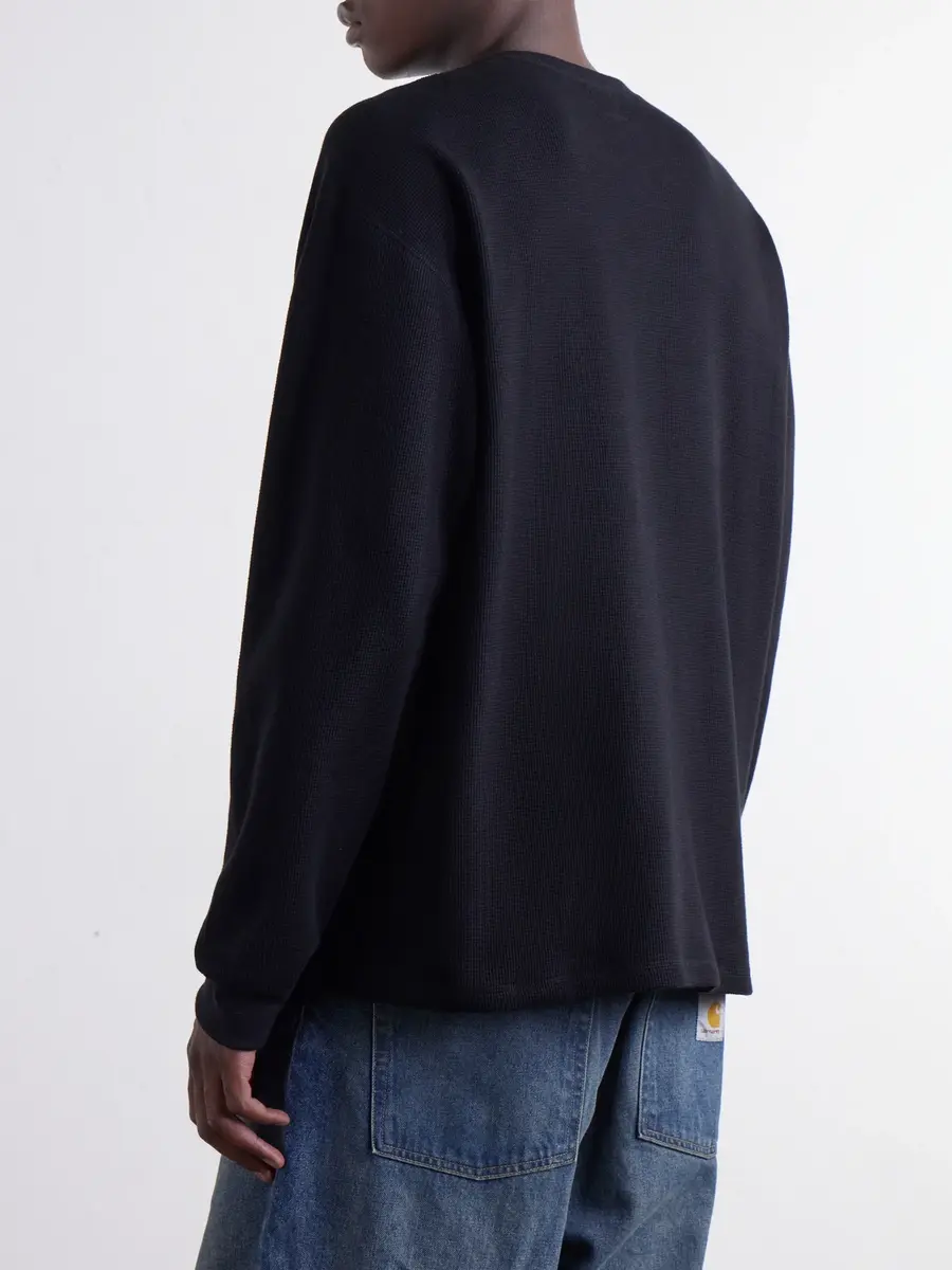 OrSlow Waffle-Knit Cotton T-Shirt - Men | Thumbnail 4 OrSlow Waffle-Knit Cotton T-Shirt - Men | Thumbnail 4
