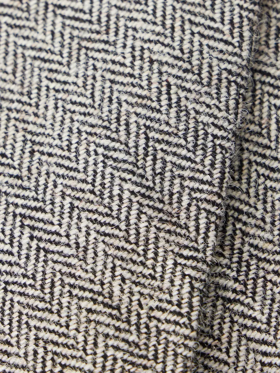 Drake's 7cm Herringbone Shetland Wool-Twill Tie - Men | Thumbnail 4