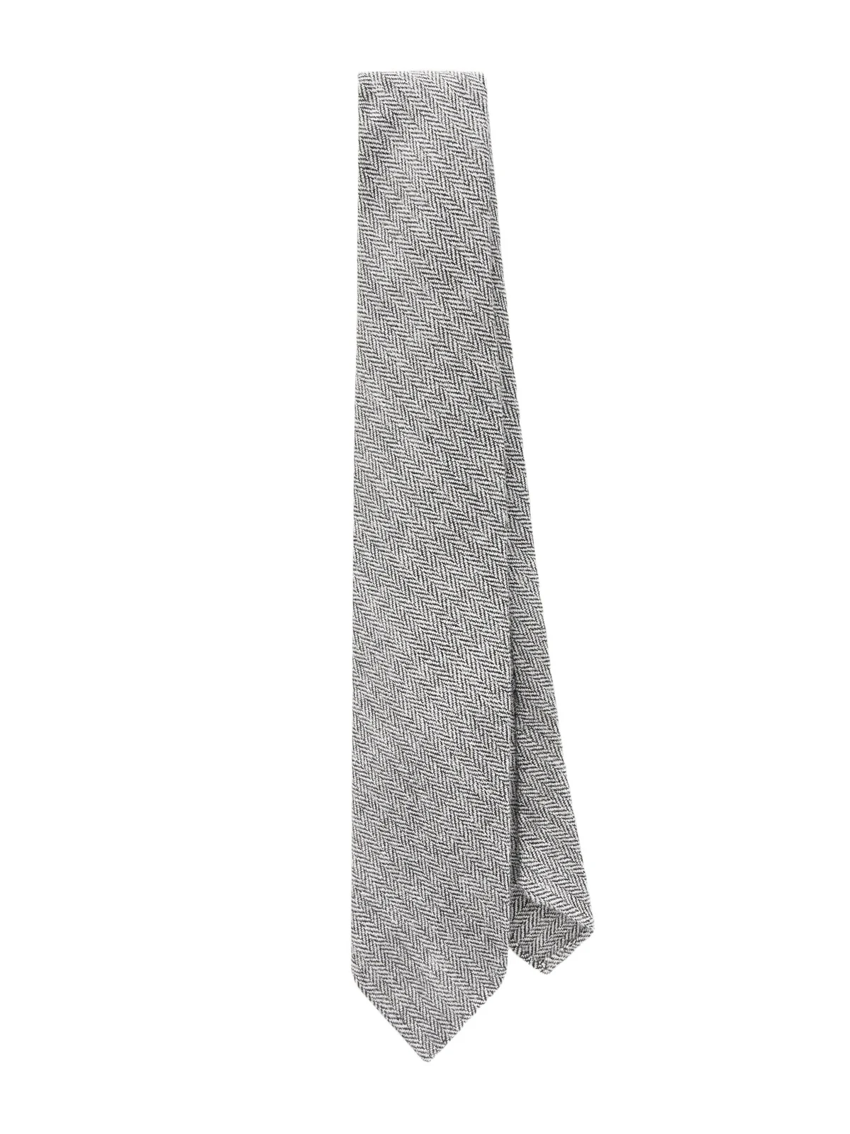 Drake's 7cm Herringbone Shetland Wool-Twill Tie - Men