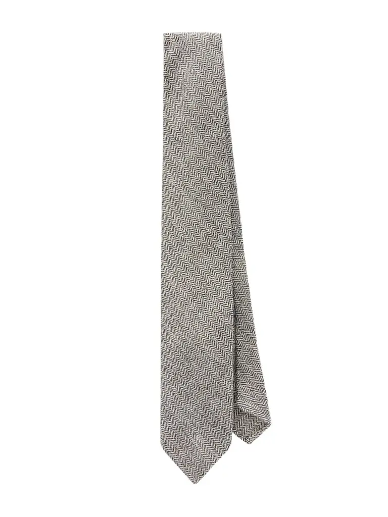 Drake's 7cm Herringbone Shetland Wool-Twill Tie - Men