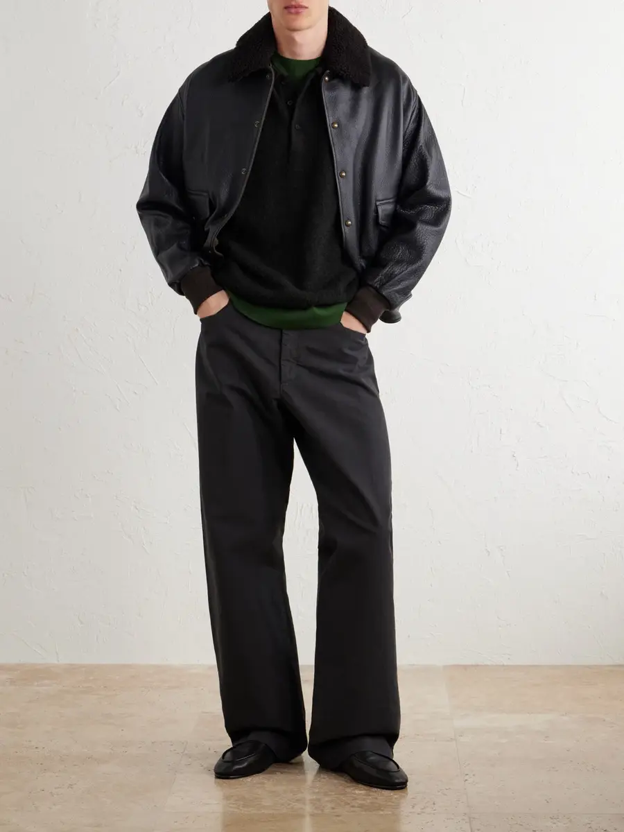 A.PRESSE Brushed Cashmere Polo Sweater - Men | Thumbnail 2
