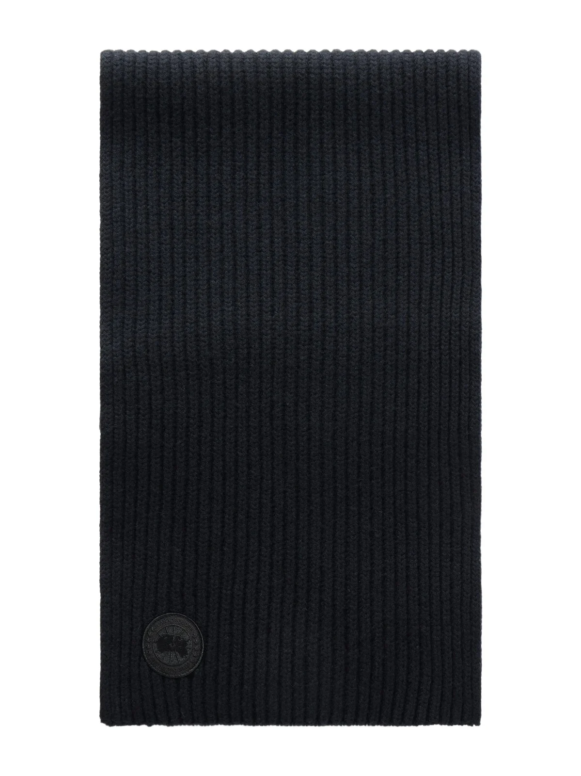 Logo-Appliquéd Ribbed Wool and Cashmere-Blend Scarf - Men Logo-Appliquéd Ribbed Wool and Cashmere-Blend Scarf - Men