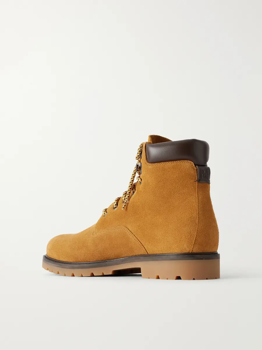 TOTEME Shearling-Lined Suede Boots - Men | Thumbnail 4