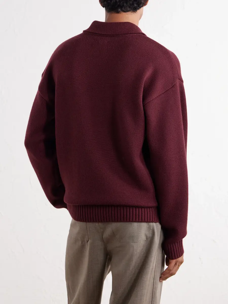 Aimé Leon Dore Merino Wool Polo Sweater - Men | Thumbnail 4