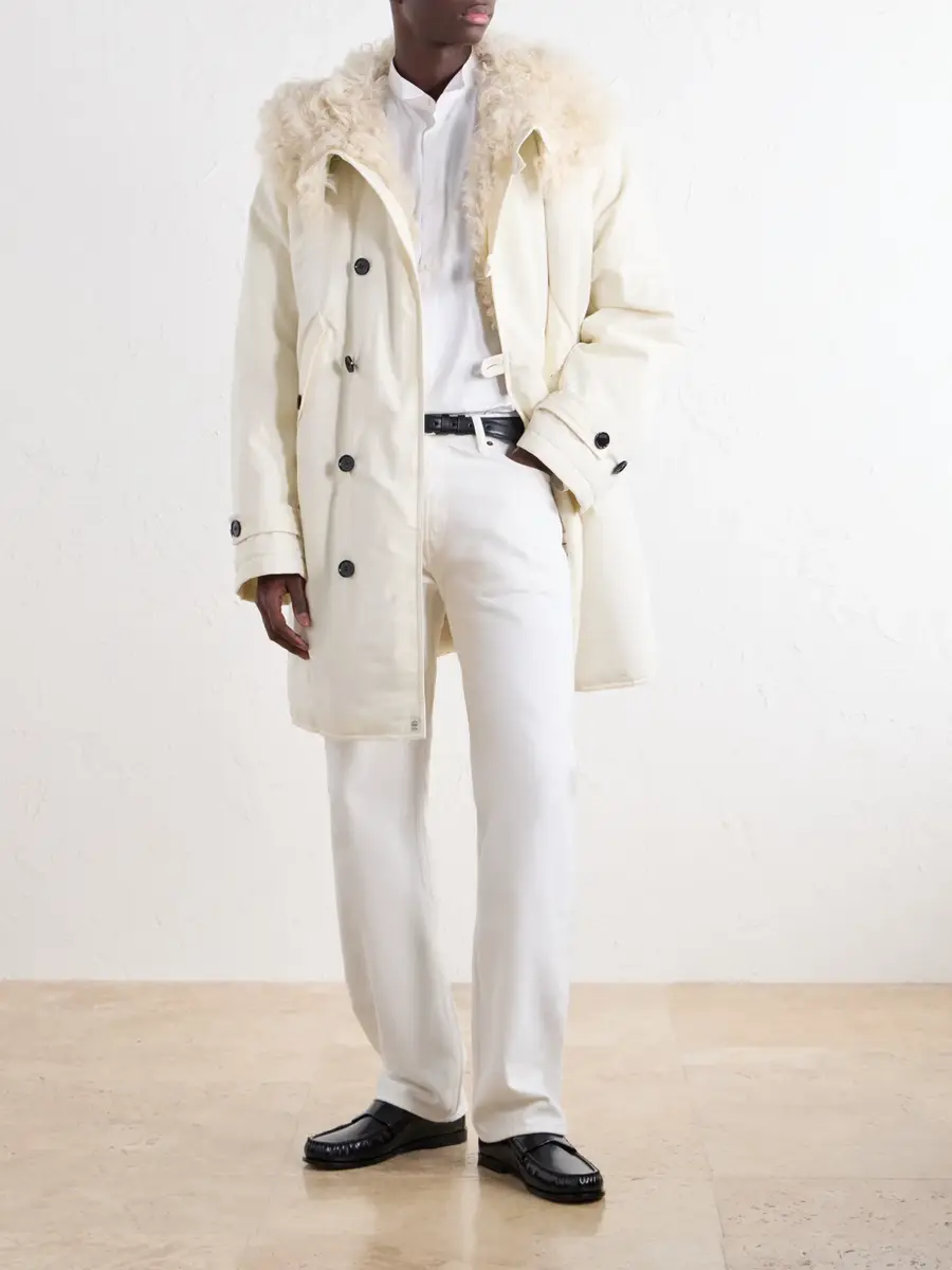 TOTEME Hooded Shearling-Lined Cotton-Ripstop Parka - Men | Thumbnail 2 TOTEME Hooded Shearling-Lined Cotton-Ripstop Parka - Men | Thumbnail 2