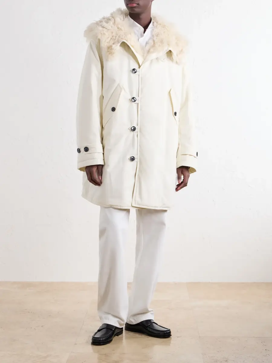 TOTEME Hooded Shearling-Lined Cotton-Ripstop Parka - Men | Thumbnail 3 TOTEME Hooded Shearling-Lined Cotton-Ripstop Parka - Men | Thumbnail 3