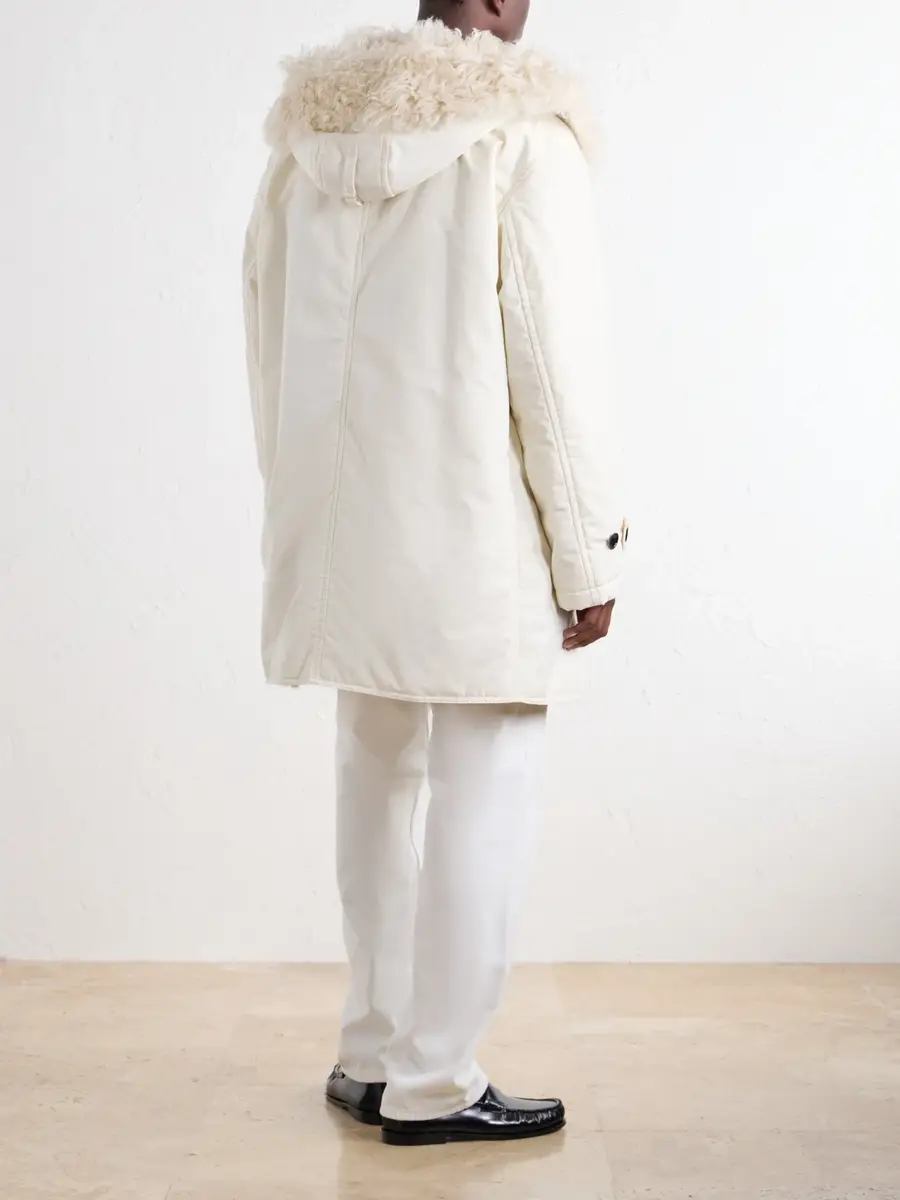 TOTEME Hooded Shearling-Lined Cotton-Ripstop Parka - Men | Thumbnail 4 TOTEME Hooded Shearling-Lined Cotton-Ripstop Parka - Men | Thumbnail 4