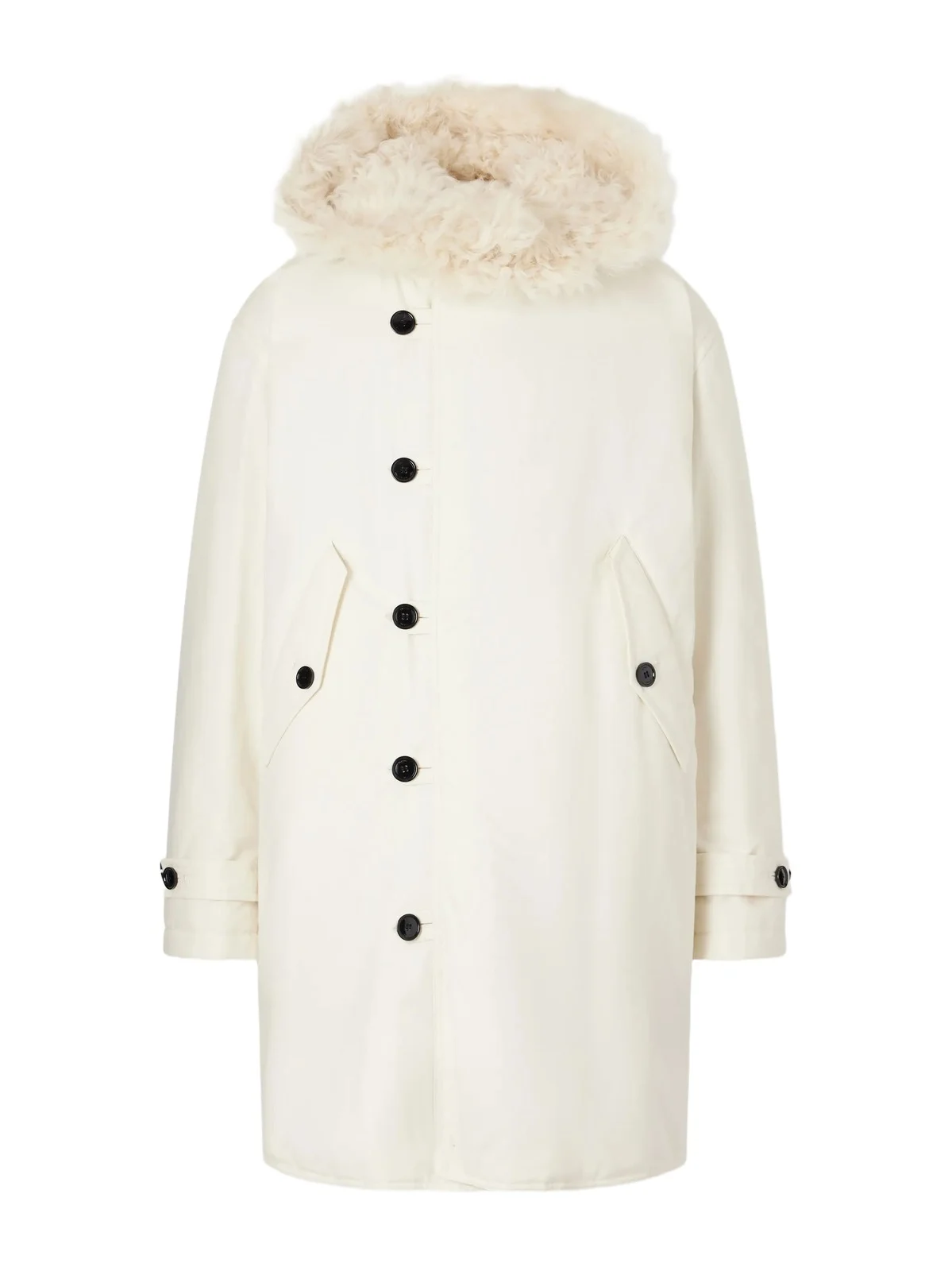 TOTEME Hooded Shearling-Lined Cotton-Ripstop Parka - Men