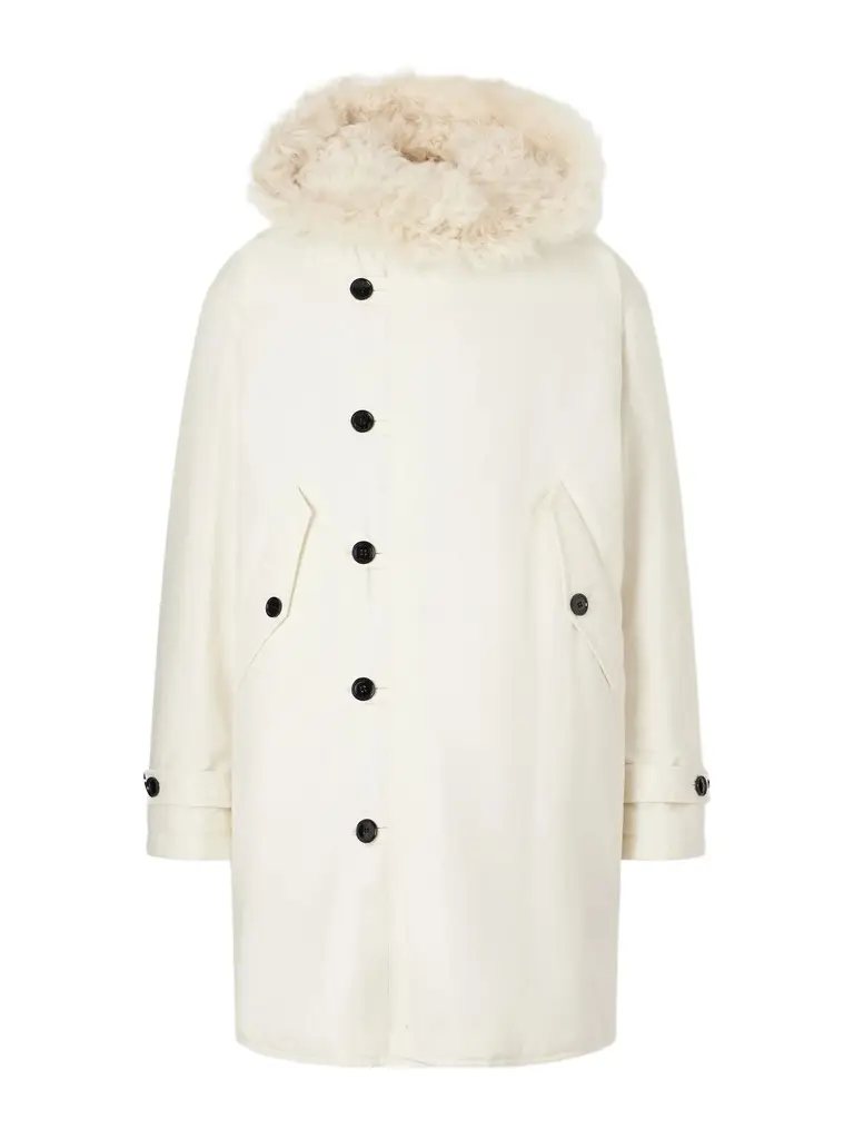 TOTEME Hooded Shearling-Lined Cotton-Ripstop Parka - Men