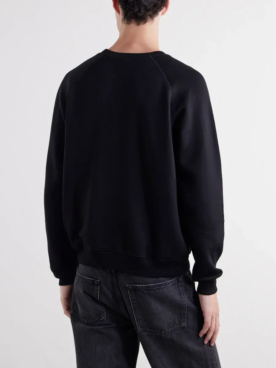 TOTEME Cotton and Silk-Blend Jersey Sweater - Men | Thumbnail 4 TOTEME Cotton and Silk-Blend Jersey Sweater - Men | Thumbnail 4