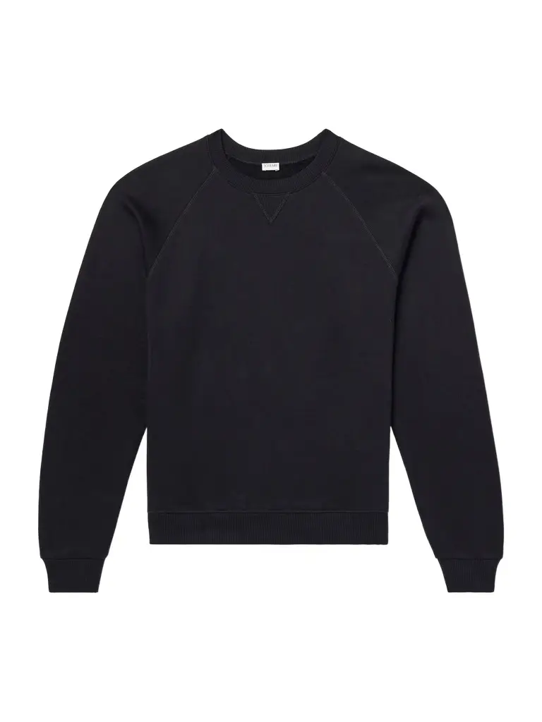 Cotton and Silk-Blend Jersey Sweater - Men