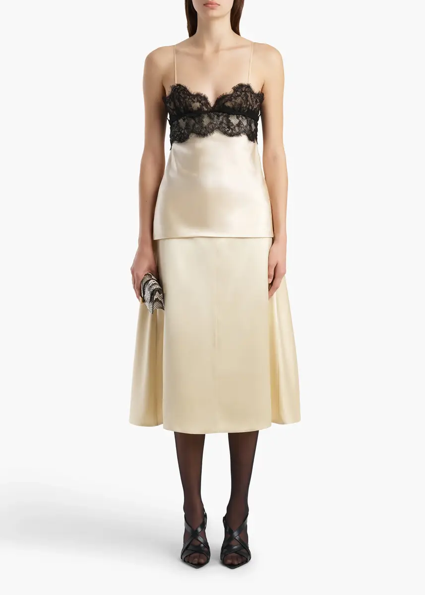 Khaite Nania Skirt In Champagne | Thumbnail 2 Khaite Nania Skirt In Champagne | Thumbnail 2