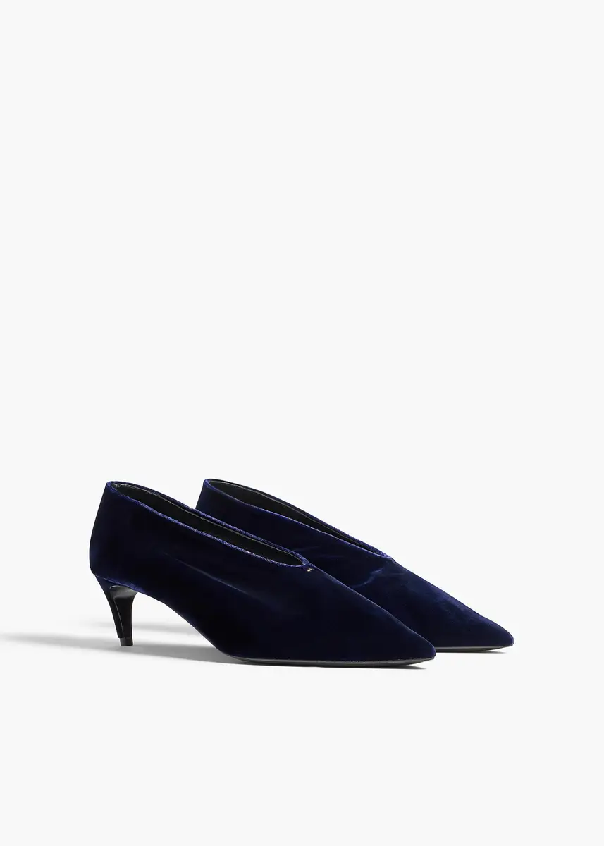 Khaite Miriam Low Pump In Midnight | Thumbnail 2