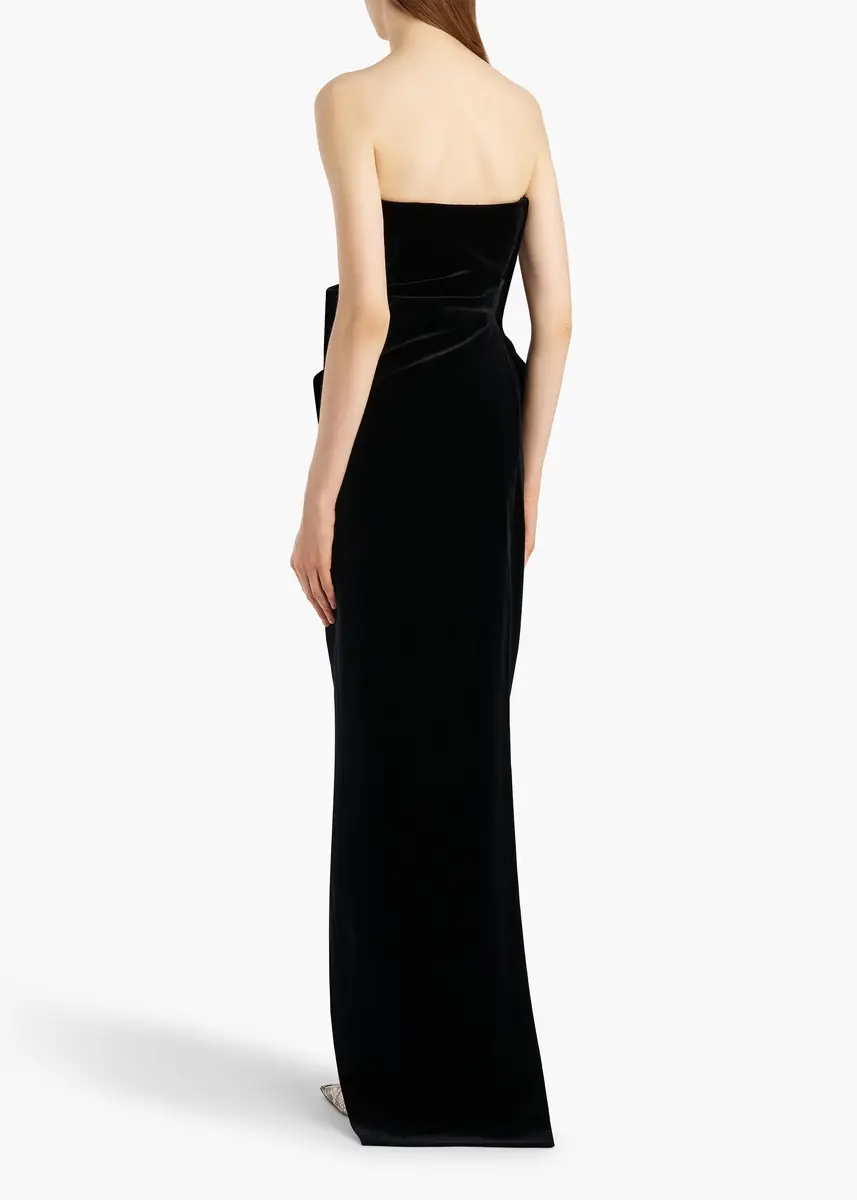Khaite Marou Dress In Black Velvet | Thumbnail 4 Khaite Marou Dress In Black Velvet | Thumbnail 4