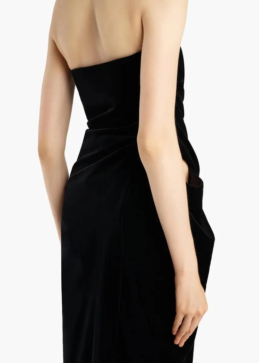 Khaite Marou Dress In Black Velvet | Thumbnail 6 Khaite Marou Dress In Black Velvet | Thumbnail 6