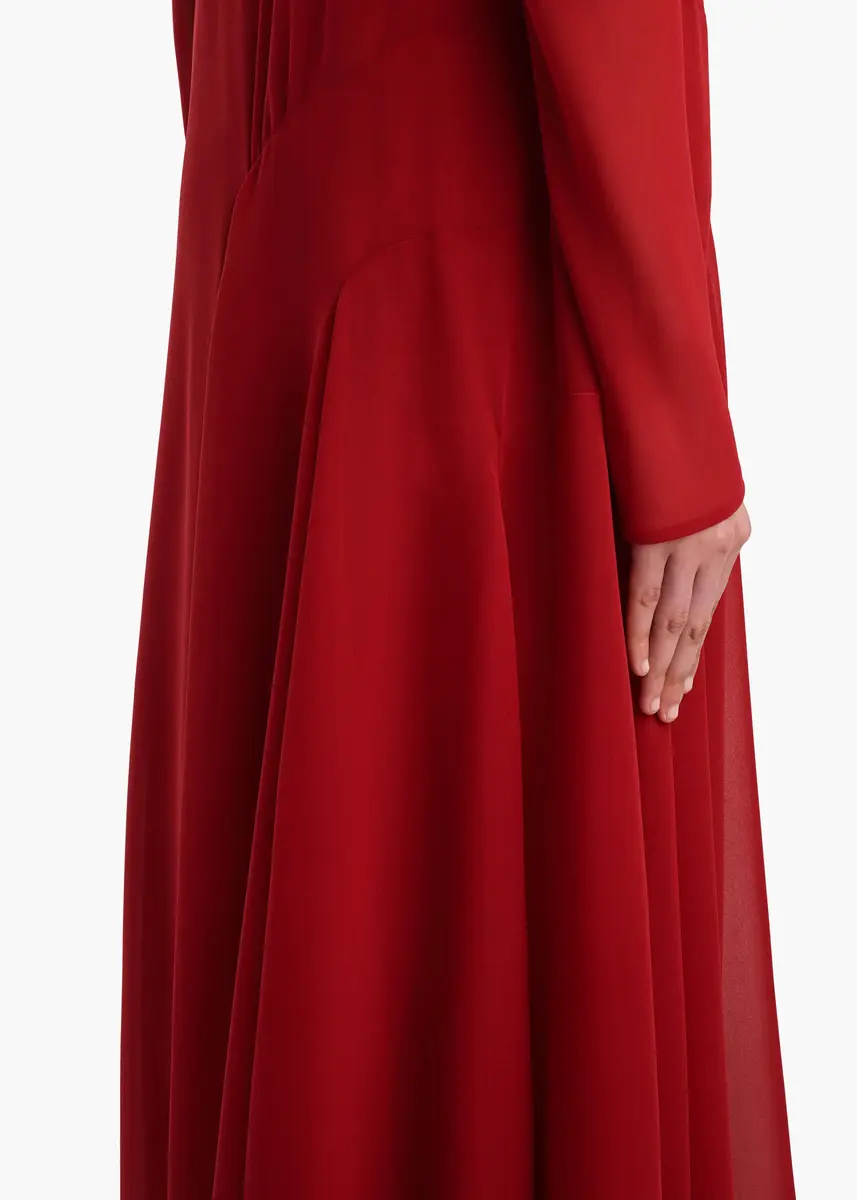 Khaite Scarlett Dress In Scarlet | Thumbnail 6 Khaite Scarlett Dress In Scarlet | Thumbnail 6