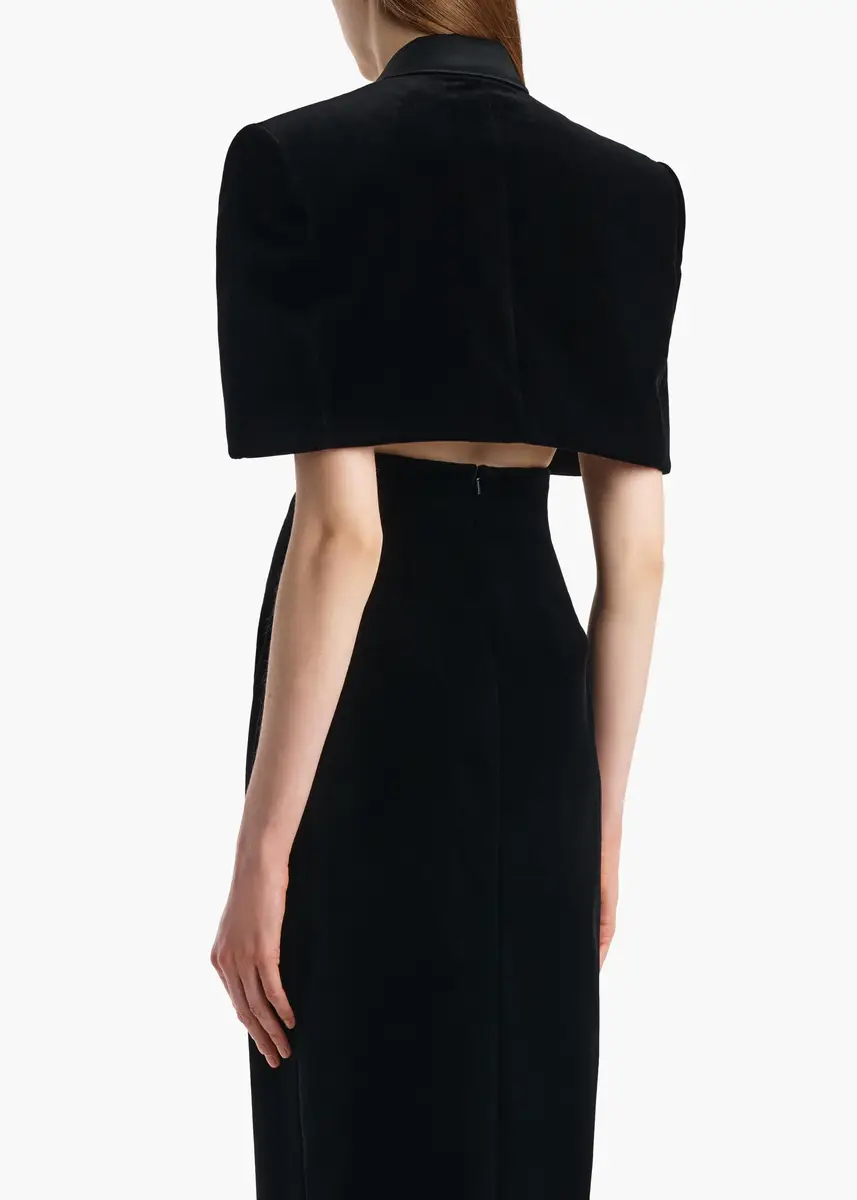 Khaite Ilora Jacket In Black Velvet | Thumbnail 4 Khaite Ilora Jacket In Black Velvet | Thumbnail 4