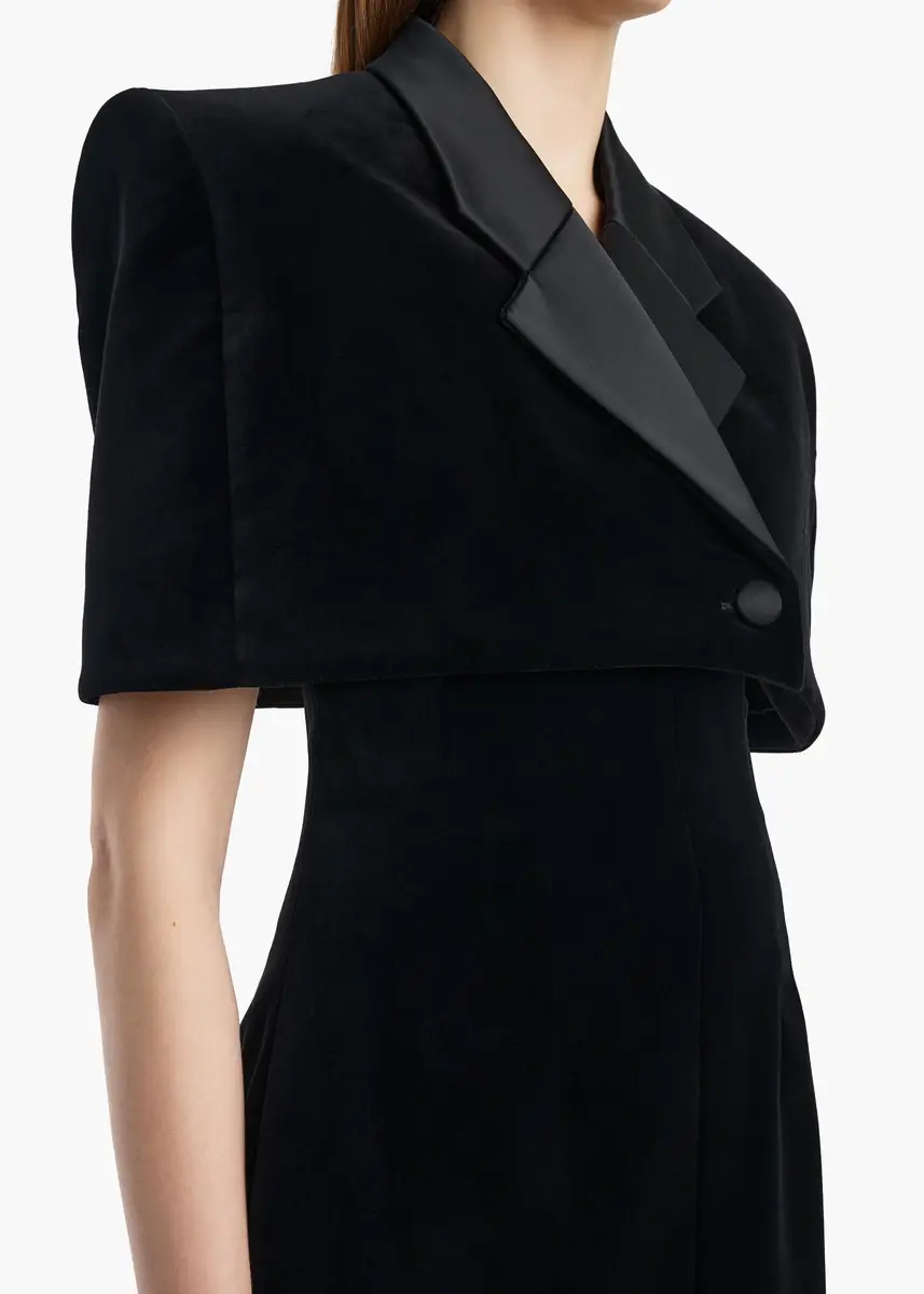 Khaite Ilora Jacket In Black Velvet | Thumbnail 5 Khaite Ilora Jacket In Black Velvet | Thumbnail 5