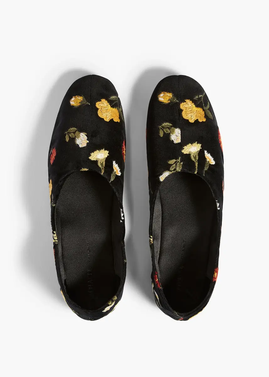 Khaite Jane Flat In Black Multi | Thumbnail 3 Khaite Jane Flat In Black Multi | Thumbnail 3