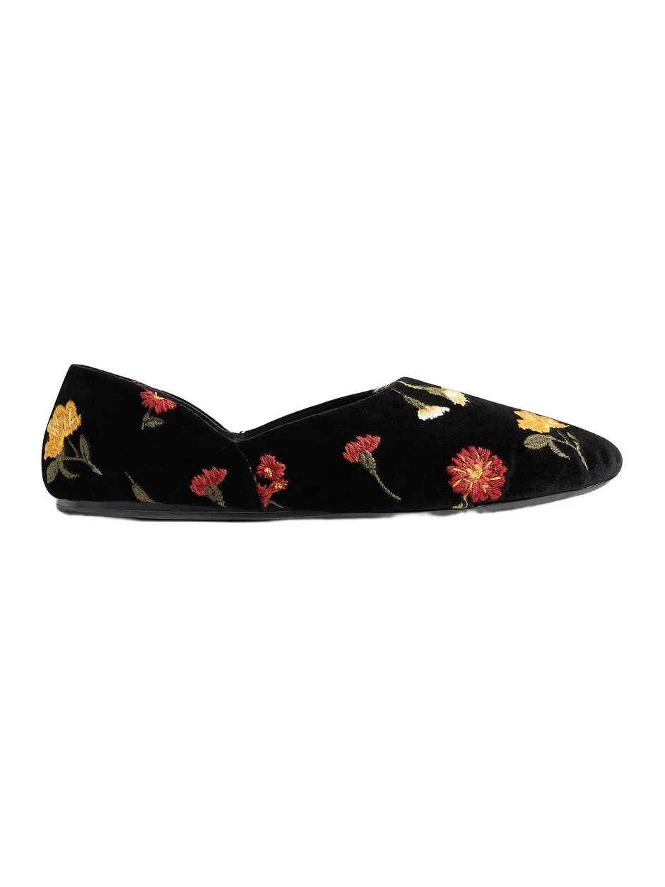 Khaite Jane Flat In Black Multi