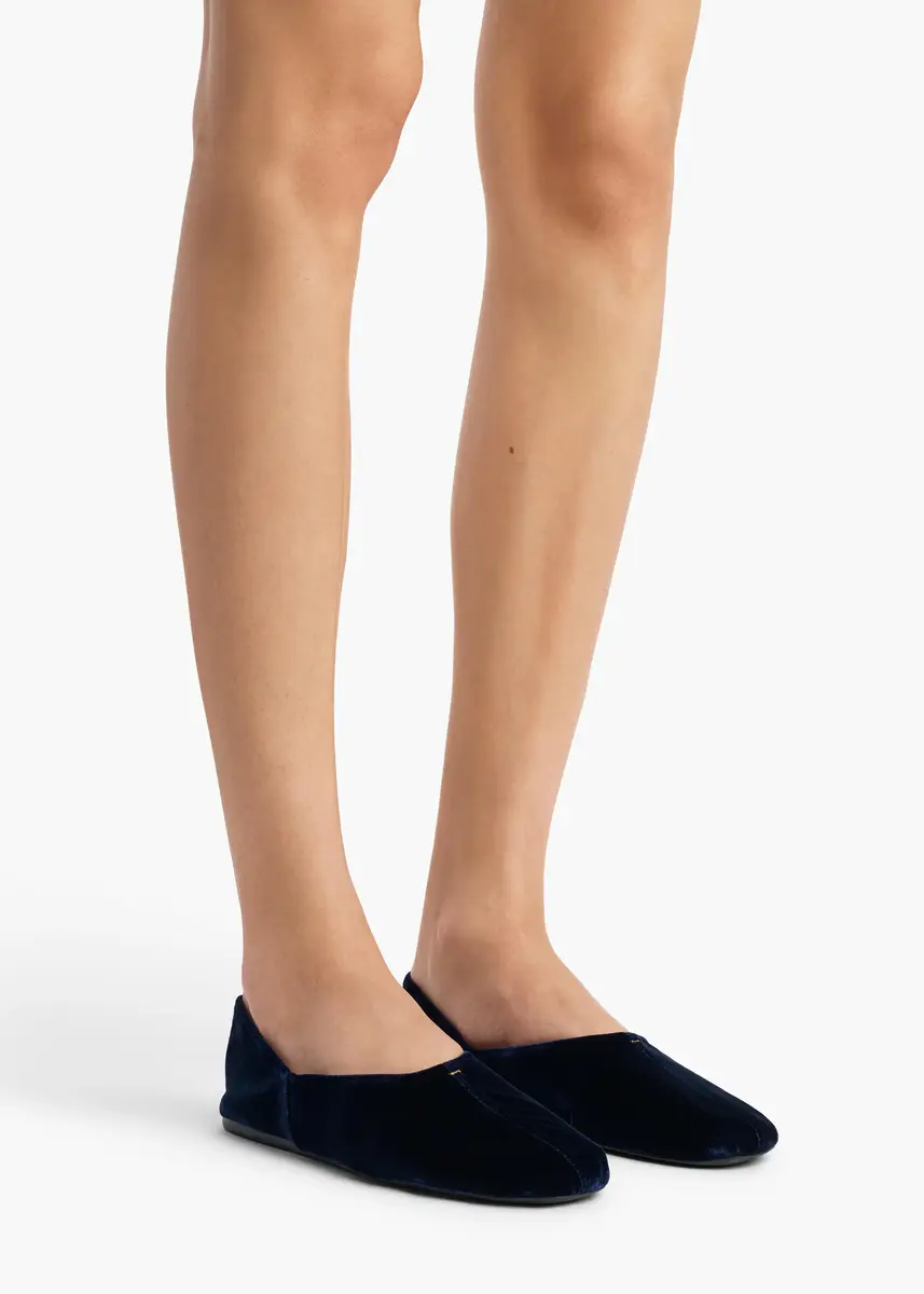Khaite Jane Flat In Midnight Velvet | Thumbnail 4 Khaite Jane Flat In Midnight Velvet | Thumbnail 4