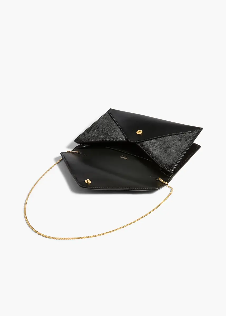 Khaite Grace Envelope Clutch In Black | Thumbnail 3 Khaite Grace Envelope Clutch In Black | Thumbnail 3