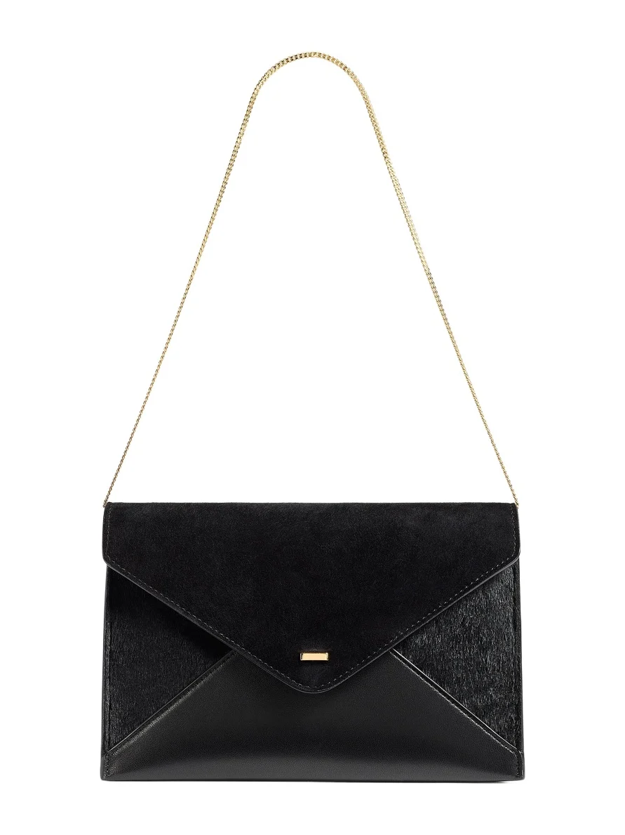 Khaite Grace Envelope Clutch In Black