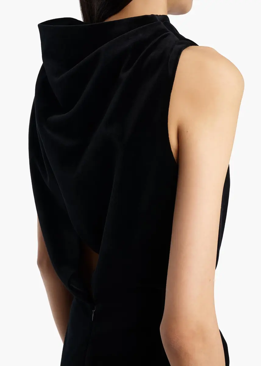 Khaite Astor Dress In Black Velvet | Thumbnail 5 Khaite Astor Dress In Black Velvet | Thumbnail 5