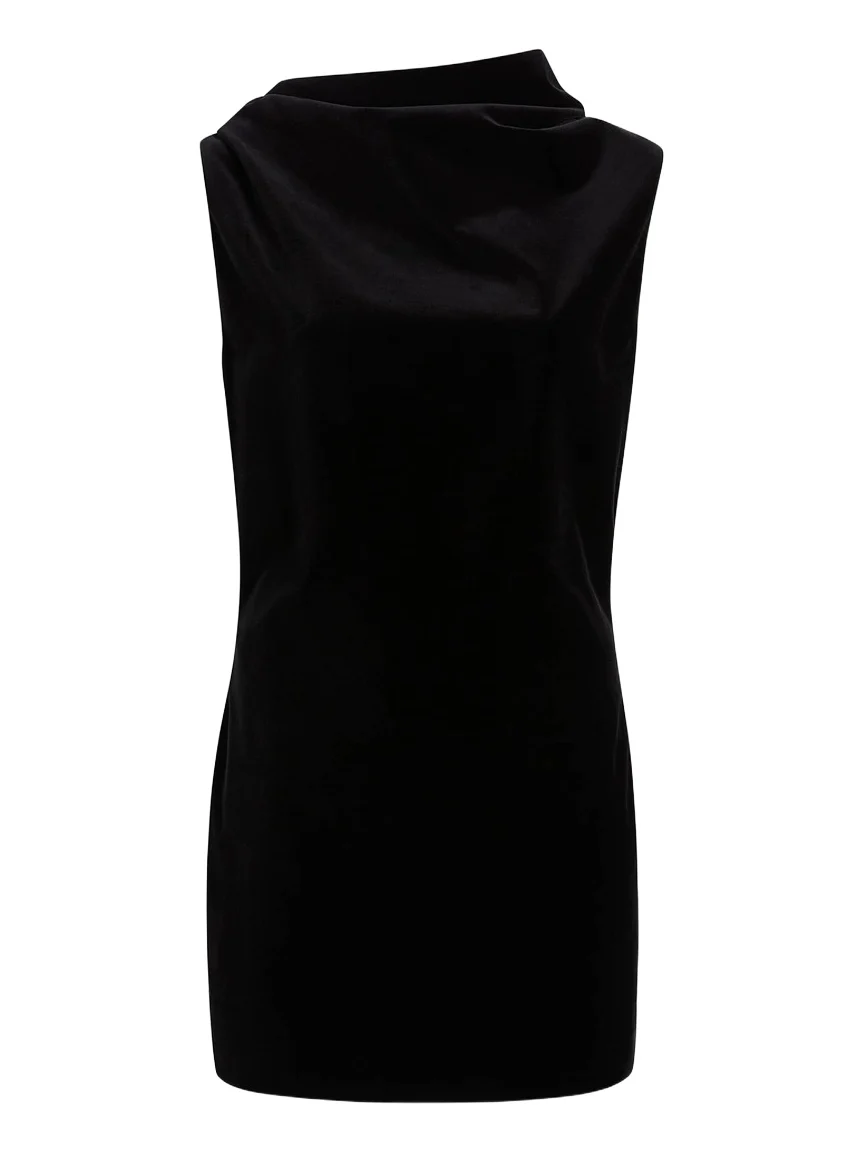 Astor Dress In Black Velvet Astor Dress In Black Velvet