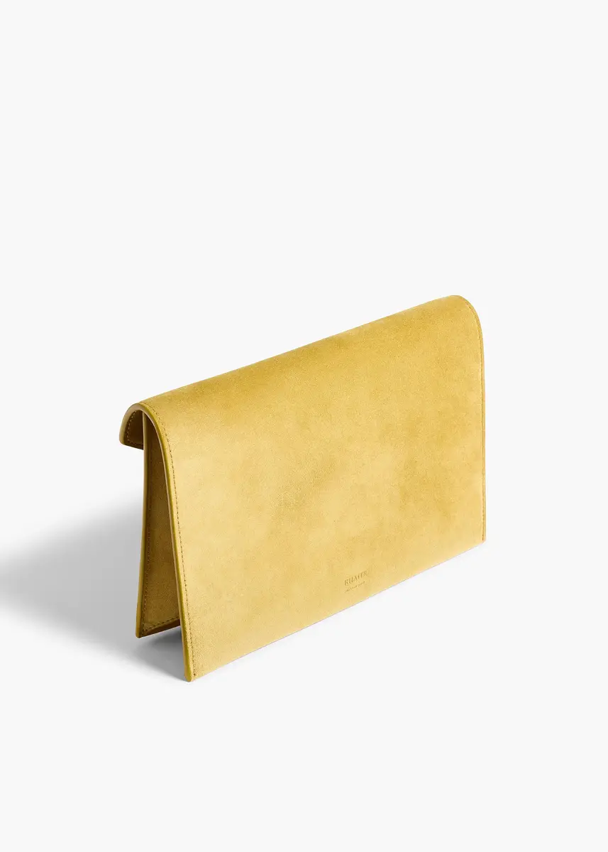Khaite Grace Envelope Clutch In Golden Olive | Thumbnail 2