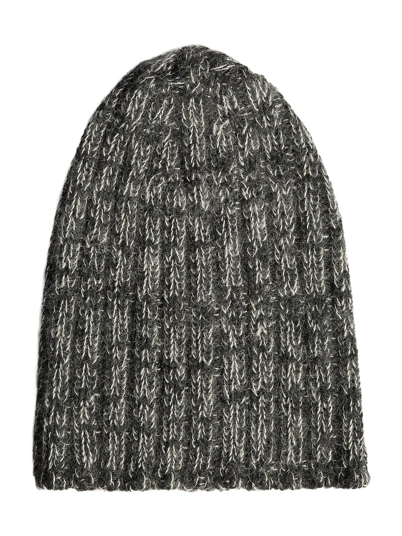 Lake Beanie In Charcoal And White Multi Lake Beanie In Charcoal And White Multi