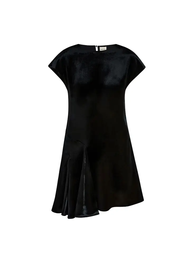 Scarla Dress In Black Velvet Scarla Dress In Black Velvet