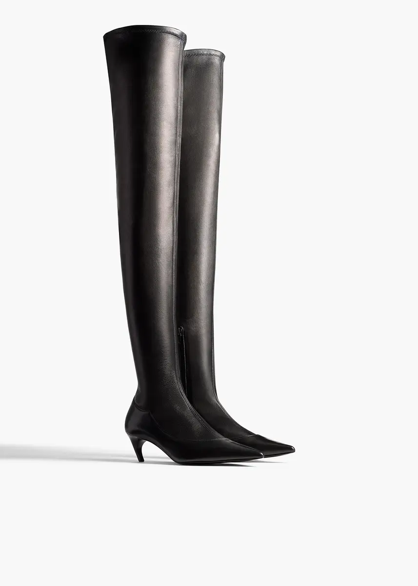 Khaite Valerie Over-The-Knee Boot In Black | Thumbnail 2 Khaite Valerie Over-The-Knee Boot In Black | Thumbnail 2