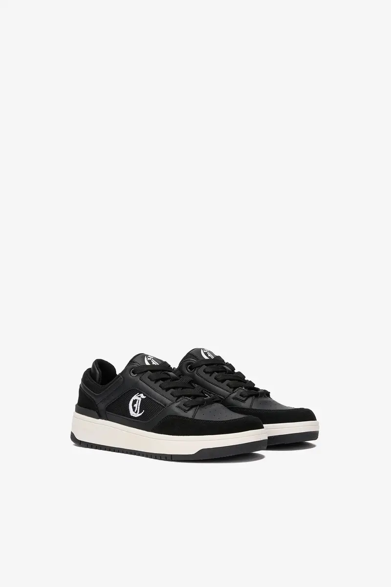 Roberto Cavalli Black Leather Sneakers | Thumbnail 2 Roberto Cavalli Black Leather Sneakers | Thumbnail 2