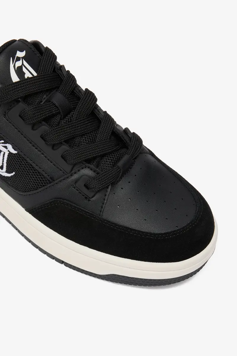 Roberto Cavalli Black Leather Sneakers | Thumbnail 4 Roberto Cavalli Black Leather Sneakers | Thumbnail 4