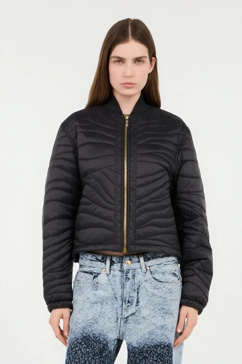 Roberto Cavalli Zip Jacket With Quilted Zebra | Thumbnail 2
