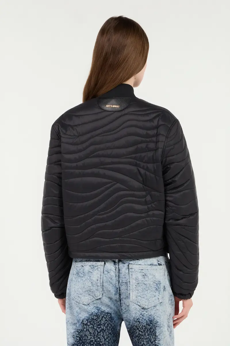 Roberto Cavalli Zip Jacket With Quilted Zebra | Thumbnail 3
