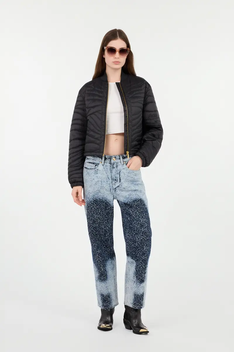 Roberto Cavalli Zip Jacket With Quilted Zebra | Thumbnail 7
