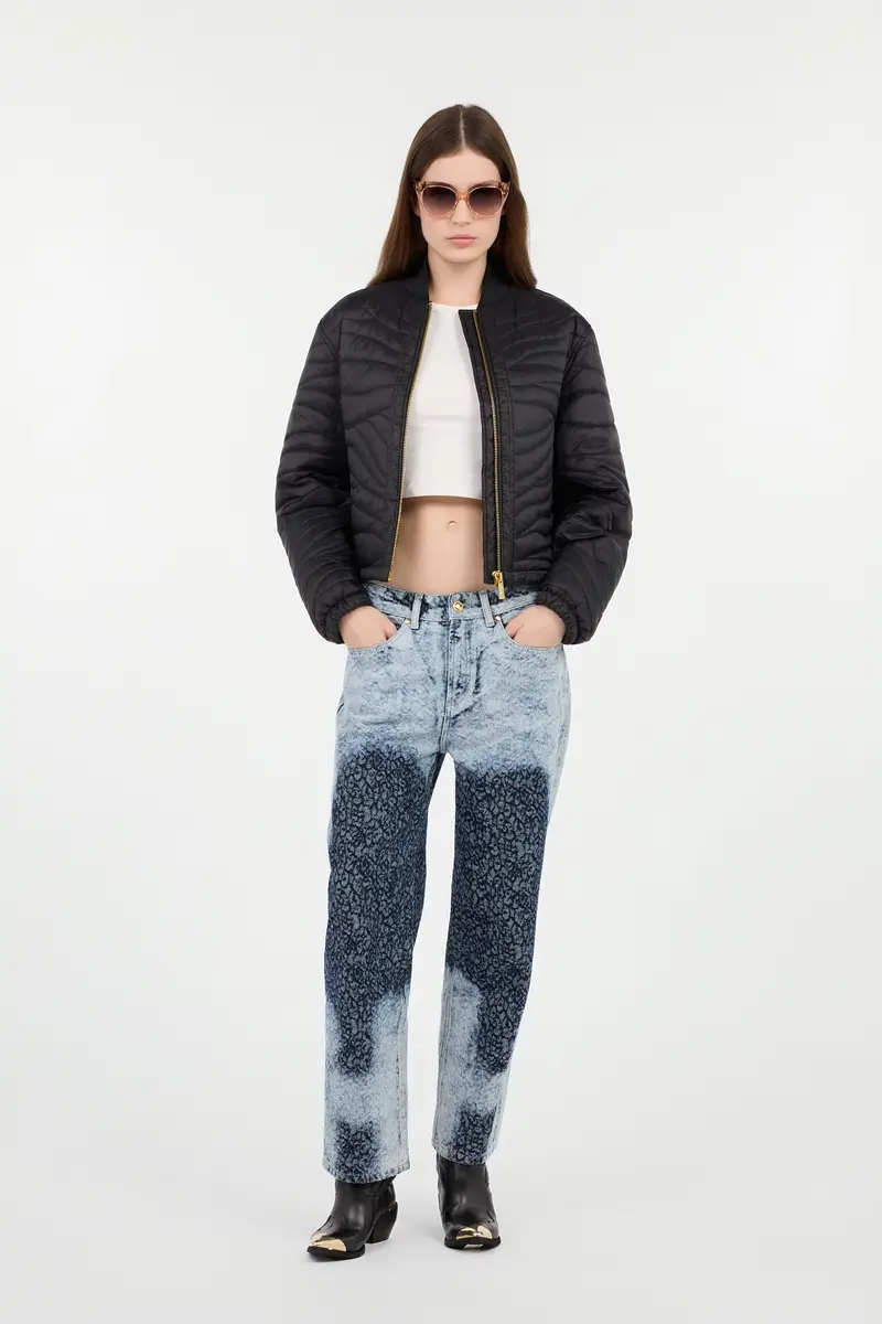 Roberto Cavalli Straight Wide Leg Trousers Blue Washed Denim | Thumbnail 7 Roberto Cavalli Straight Wide Leg Trousers Blue Washed Denim | Thumbnail 7