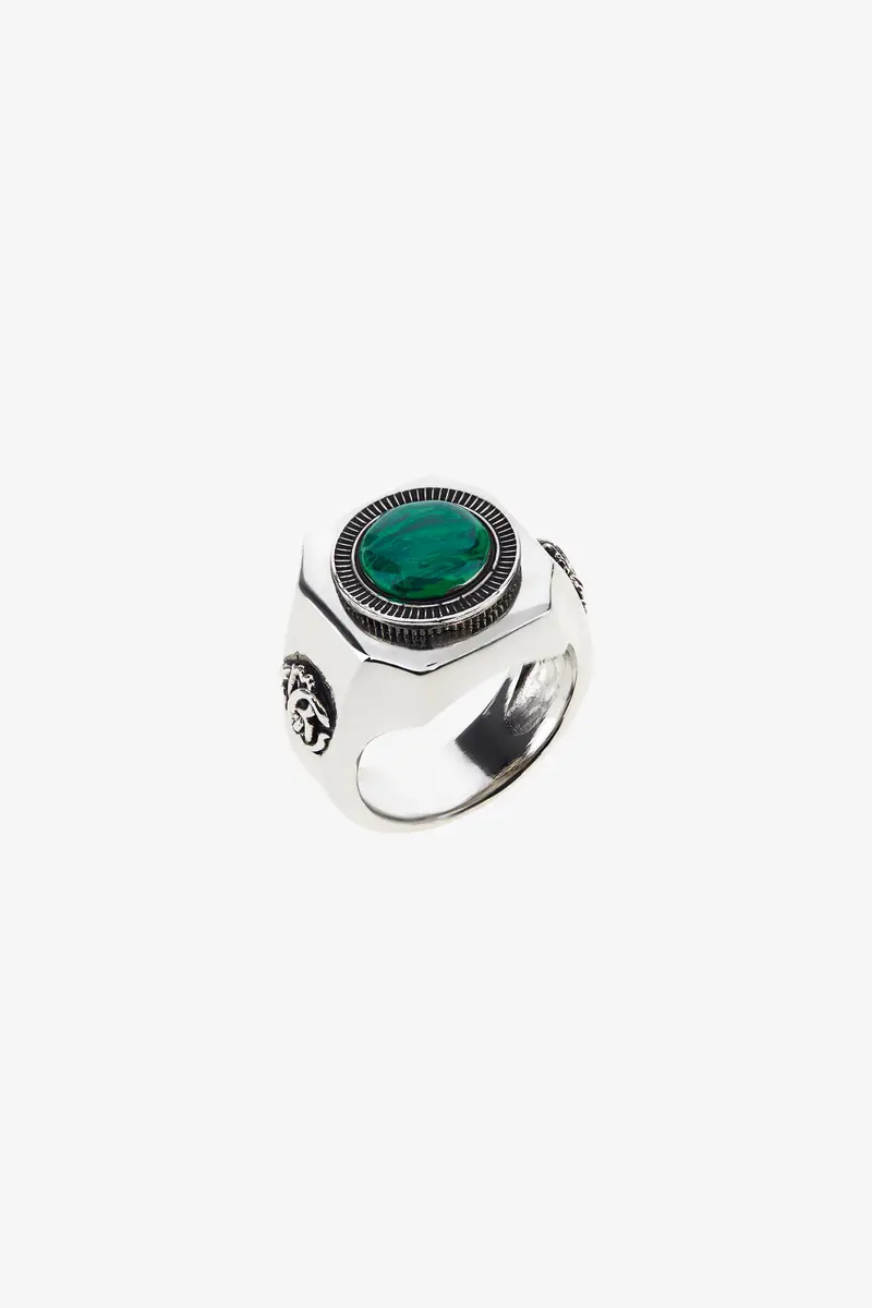 Roberto Cavalli Green Stone Signet Ring | Thumbnail 2 Roberto Cavalli Green Stone Signet Ring | Thumbnail 2