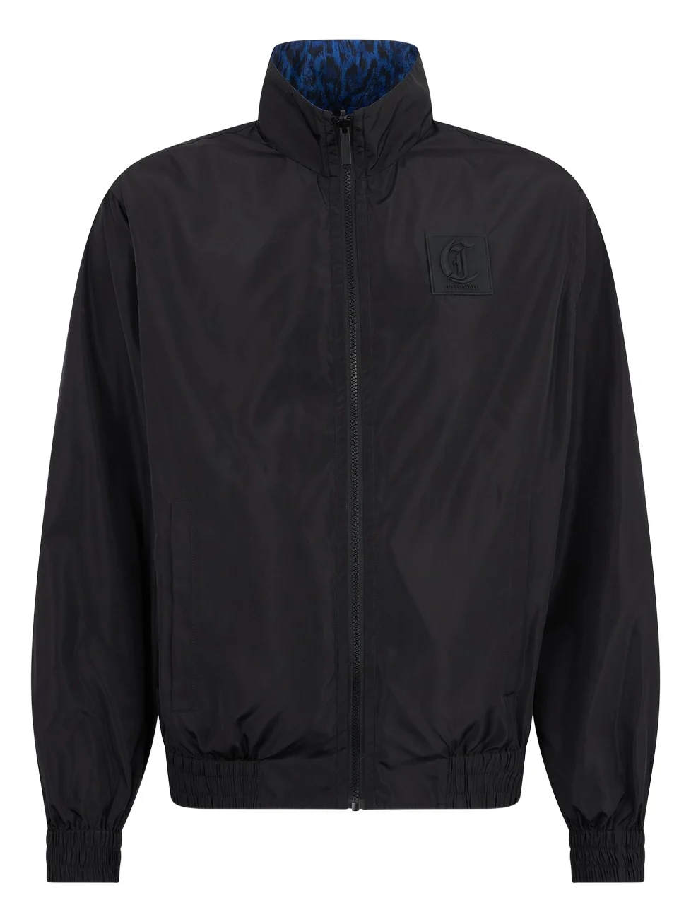 Roberto Cavalli Leopard Print Reversible Zip Jacket