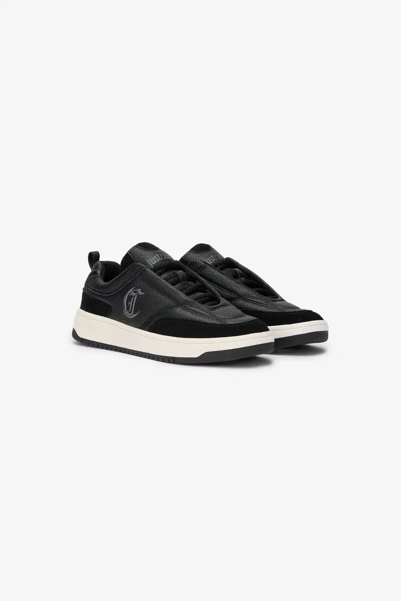 Roberto Cavalli Black Sneakers Contrast Sole | Thumbnail 2 Roberto Cavalli Black Sneakers Contrast Sole | Thumbnail 2