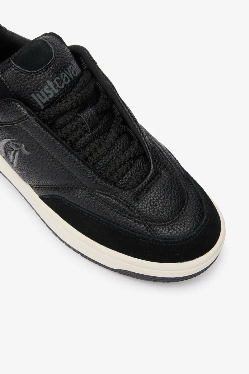 Roberto Cavalli Black Sneakers Contrast Sole | Thumbnail 4 Roberto Cavalli Black Sneakers Contrast Sole | Thumbnail 4