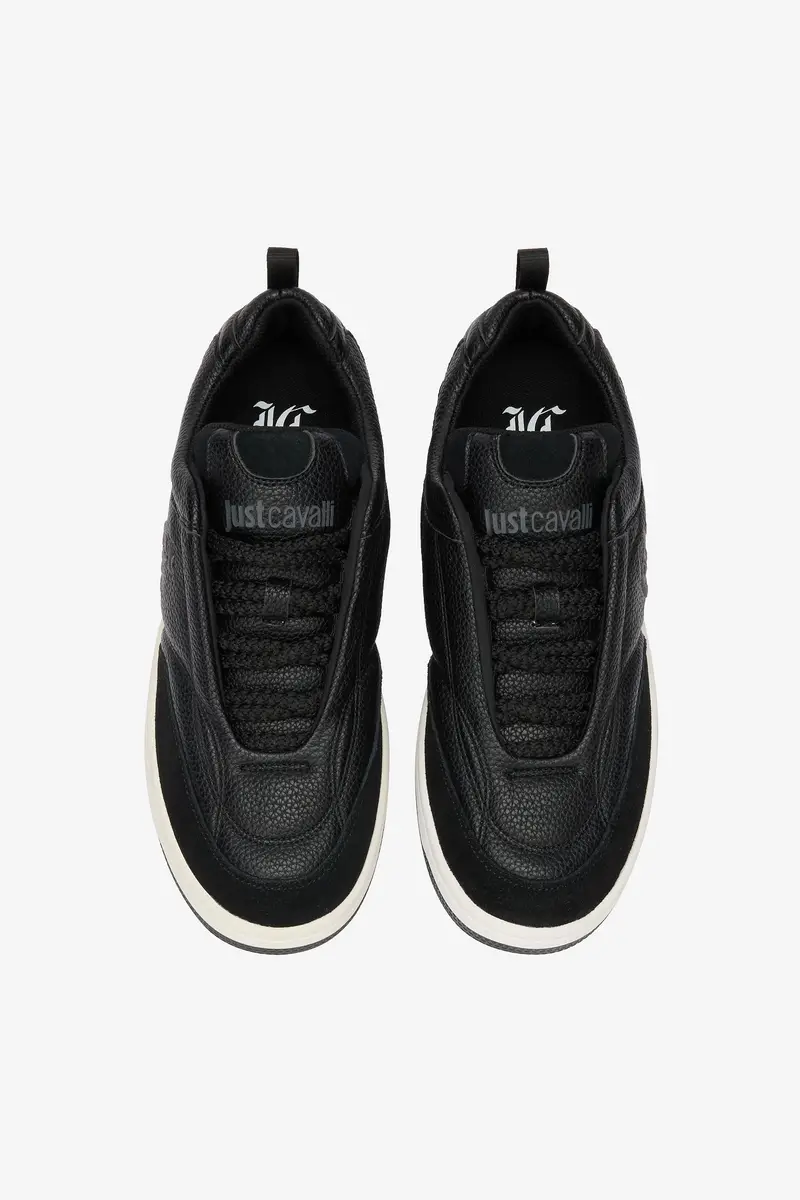 Roberto Cavalli Black Sneakers Contrast Sole | Thumbnail 5 Roberto Cavalli Black Sneakers Contrast Sole | Thumbnail 5