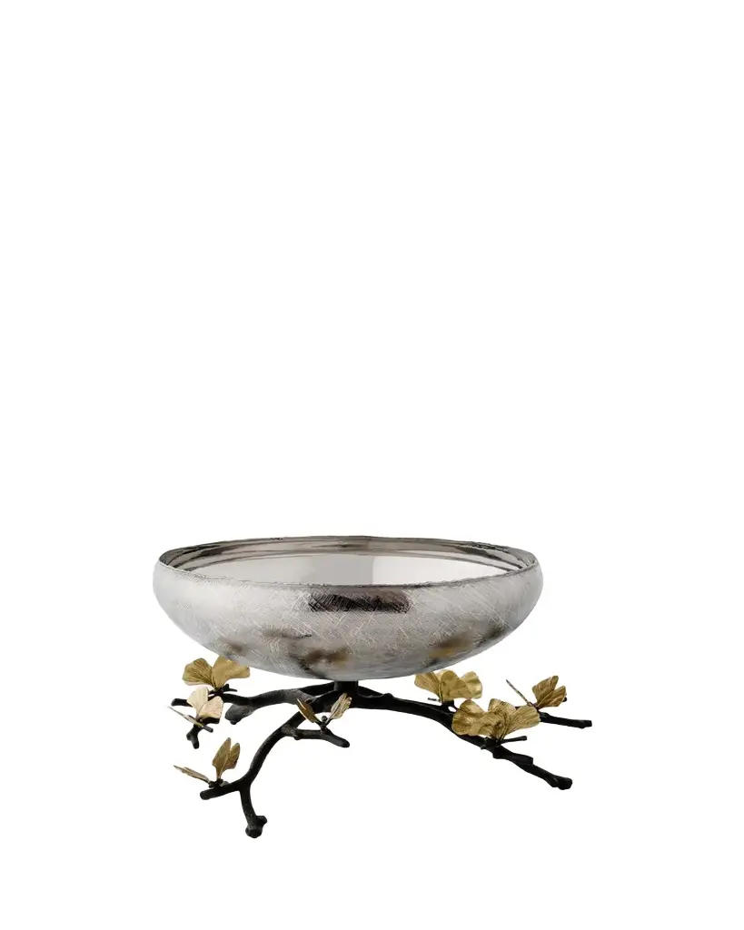 Michael Aram Butterfly Ginkgo Footed Centerpiece Bowl